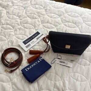 Dooney & Bourke Navy Leather Crossbody